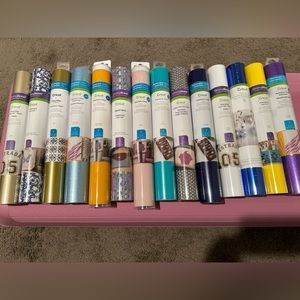 Cricut vinyl and iron-on material